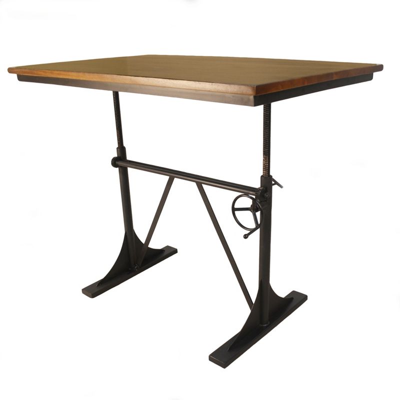 Lake Adjustable Dining Table Black - Carolina Chair &#38; Table, 3 of 8