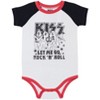 KISS Baby Sleep N' Play Coverall Bodysuit Shorts and Bib 4 Piece Outfit Set Newborn to Infant - image 3 of 4