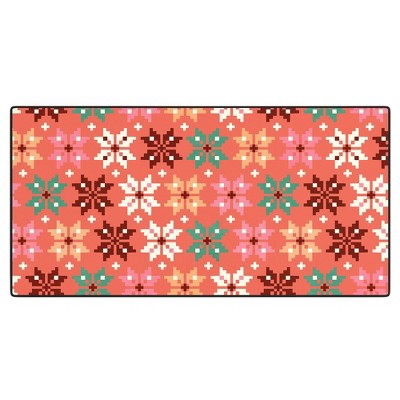 Showmemars Winter Quilt Pattern no2 Desk Mat -Deny Designs