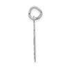 Black Bow Jewelry 14k White Gold, Jersey Collection, Small Number 40 Pendant - 2 of 4