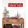 Lomsoe North Pole Metal Tin Sign Street Metal Tin Sign Christmas Plaque Sign Vintage Wall Decoration Wall Art Sign 4x16 Inch Christmas Gift - 4 of 4