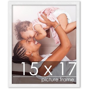 PosterPalooza | 15x17 Wood Frame with UV Acrylic, 6 Finishes: Black, White, Bronze, Silver, Wood, Mahogany - 1 of 4