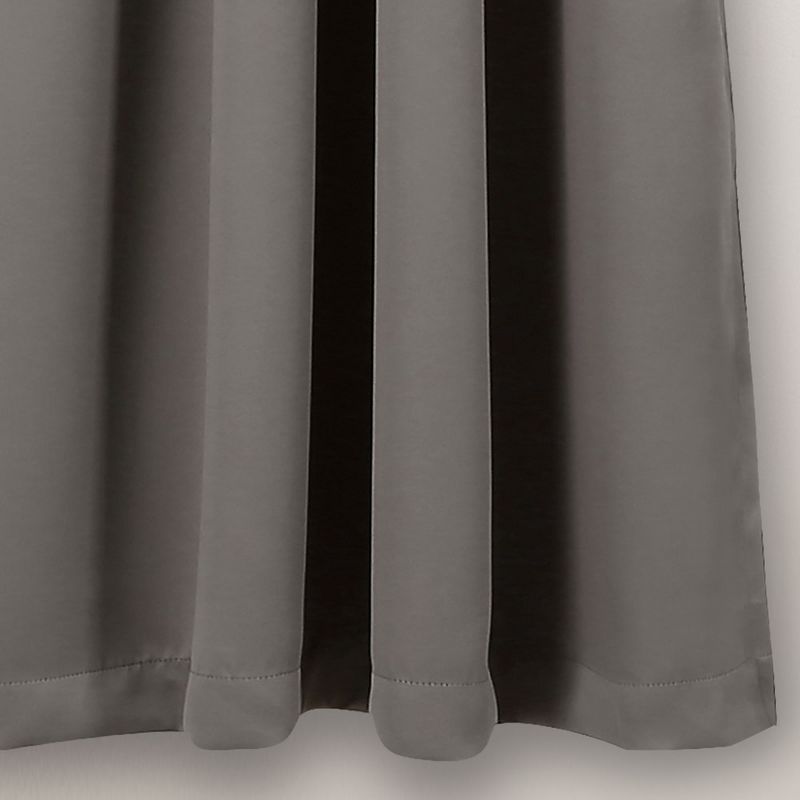 Lush Décor Insulated Grommet Blackout Window Curtain Panels Dark Gray 52X45 Set, 4 of 5