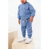Organic Cotton Sweatsuit Set | Blue | Charlie Lou Baby - 2 of 4