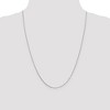 Black Bow Jewelry 0.8mm 14k White Gold Solid Box Chain Lobster Clasp Necklace - 2 of 4