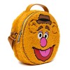 Disney Bag, Crossbody, Round, The Muppets Fozzie Bear Face Character Close Up Faux Fur, Brown, Vegan Leather - 2 of 4