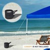 EAGLE PEAK Pop up Canopy Tent Weight Bags 160 lbs Pack of 4, Gazebo Sand Bags 4pcs Per Set, Black - 2 of 4