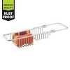 iDESIGN Metro Aluminum Over Sink Organizer Basket Silver: Stainless Steel Utensil Storage, Hand Wash, 13" Width - 2 of 4