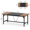 Aheaplus Modern Laptop Computer Table for Home Office Workstation - 4 of 4