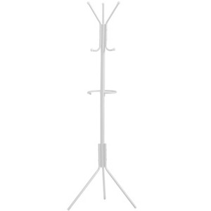 TiramisuBest Black Metal Free - Standing Coat Rack Hall Tree: 74" Tall with 11 Hooks, Ideal for Entryway & Bedroom, Contemporary Modern Design! - 1 of 4