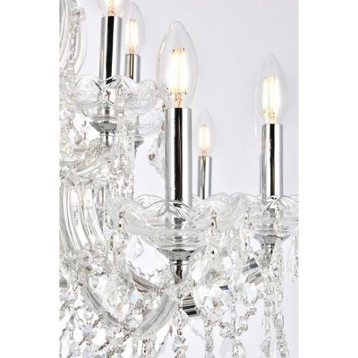 Maria Theresa 19-Light Chrome Chandelier with Clear Royal Cut Crystal