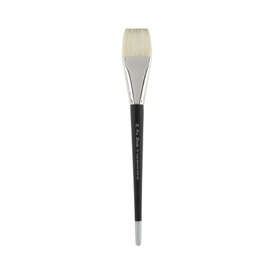 Creative Mark Pro Stroke Premium White Chungking Hog Bristle Artist Paint Brush - Bright - Natural Bristle Brush w/ Great Control Suitable for Oils,
