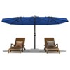 13ft Large Patio Umbrella, Double-Sided Outdoor Market Rectangle Umbrellas - 2 of 4