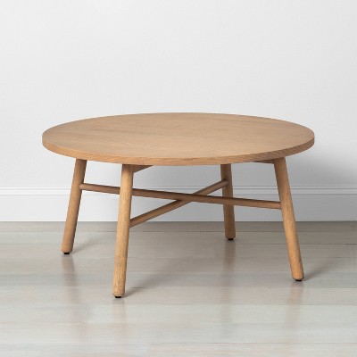 Shaker Coffee Table Natural Hearth, Round Wooden Coffee Table Target