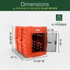 Dakota 283 Canine Rough and Tough Economy Pet Kennel, Heavy Duty Crate for Dogs and Cats with Ventilation Holes, X-Large, Orange - 3 of 4