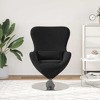 vidaXL Egg Chair Light gray 63 x 73 x 90 cm Velvet - 3 of 4