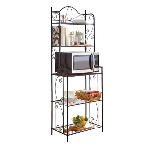 BrylaneHome Scroll Baker's Rack Kitchen Storage Organization - 1 of 1