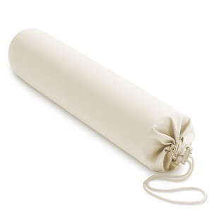 Saloniture 30" x 6" Microfiber Pillow Case Cover for Massage Table Bolsters with Drawstring Closure - 1 of 4