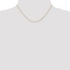 Black Bow Jewelry 1mm 14k Yellow Gold Solid Round Parisian Wheat Chain Necklace - 2 of 4
