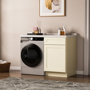 Kitchen Base Cabinet, Unassembled Cabinet with Adjustable Shelf without Top - 1 of 4