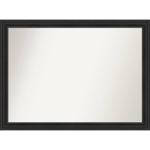 42" x 31" Non-Beveled Shipwreck Black Narrow Bathroom Wall Mirror - Amanti Art: Modern Rectangle, Wall Mount - 1 of 4