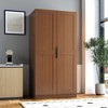 Vynxaria 62.99in Freestanding Kitchen Pantry Cabinet,Walnut - Buffet Cupboard with Doors & Shelves, for Kitchen/Living/Dining Room - 2 of 4