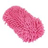 Unique Bargains Wash Sponge Brush Pad Pink Microfiber Chenille for Car Cleaning - 4 of 4