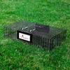 Rugged Ranch Large Metal Wire Live Catch & Release Trap Cage w/ Easy Open Top Lid & 2 Door System - 4 of 4