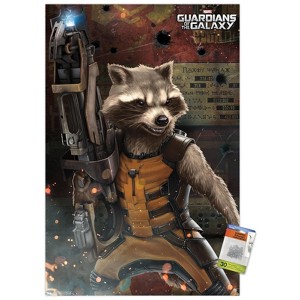 Trends International Marvel Cinematic Universe - Guardians of the Galaxy - Rocket Racoon Unframed Wall Poster Prints - 1 of 4