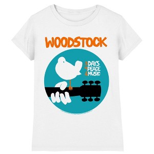 Girl's Woodstock Bird In A Circle T-Shirt - 1 of 3