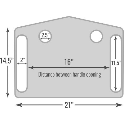 DMI Walker Tray with Cup Holders, Portable & Multipurpose, Fits Most Folding Walkers, Gray