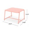 Christopher Knight Home Cowan Outdoor Side Table Iron Matte Coral - image 3 of 4