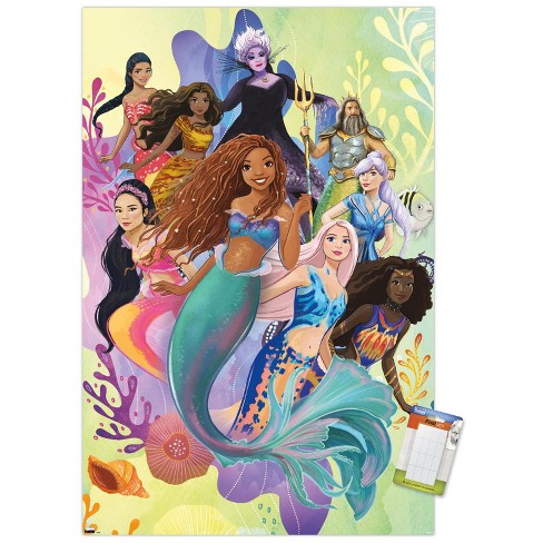 Trends International Disney Little Mermaid - Group Unframed Wall Poster ...