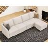 Belffin Chenille Modular Sectional Sofa with Storage L Shaped Couch with Chaise for Living Room - 3 of 4
