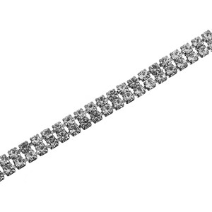 Unique Bargains DIY Jewelry Clothing Shoes Decoration Beaded Trim Rhinestone Chains - 1 of 4