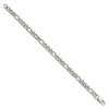Chisel Stainless Steel Polished 8mm 9" Figaro Chain Bracelet - 3 of 4