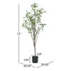 SKRAN Artificial Milan Leaf Bonsai,Faux Trees for Indoor Outdoor for Green Decorative Accent for Home,for Living Room,Office,Patio,Garden - 3 of 4