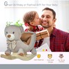 VYNXARIA Plush Grey Bear Rocker for Babies: A Huggable and Heartwarming Toy - 3 of 4