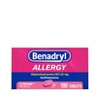 Benadryl Ultratabs Diphenhydramine Antihistamine Cold & Allergy Relief Tablets - 100ct - image 2 of 4