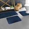 Evideco French Home Goods 3D Pebble Memory Foam Bath Mats - Bath Mat, Runner Mat, and Contour Mat Available in 10 Colors - 2 of 4