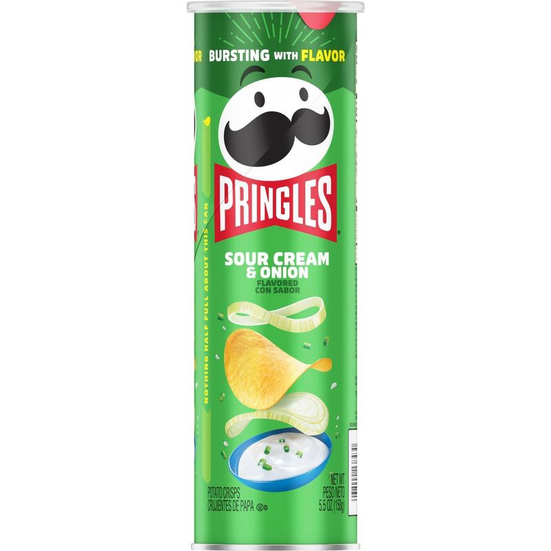 Pringles Sour Cream &#38; Onion Potato Crisps Chips - 5.5oz, 3 of 12