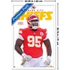Trends International NFL Kansas City Chiefs - Chris Jones Feature Series 25 Framed Wall Poster Prints - 3 of 4