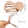 Unique Bargains Women's Plastic Hair Claws 3.39"x1.89"x0.91" 2Pcs - 4 of 4