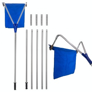 5 Star Super Deals Roof Snow Removal Rake Shovel Tool - 21.65 ft Extendable Aluminum Telescopic Pole with Wheels & 15' Oxford Snow Slide - For Snow - 1 of 4