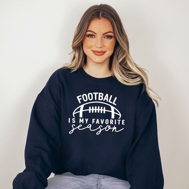 Simply Sage Market Women's Graphic Sweatshirt Football Is My Favorite Season, 3 of 5