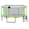 Jump Into Fun 16FT Trampoline With Basketball Board,Hoop,Net,Rubber Ball,Ladder Play Basketball Inside Or Outside The Trampoline For Kids And Adults - 3 of 4