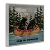 Stupell Industries Up A Creek Woodland Cabin Canoe Framed Giclee Art - 2 of 4