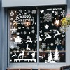 Unique Bargains Christmas Decorations for Windows and Home Christmas Window Clings Party Supplies White 1 Set - 4 of 4