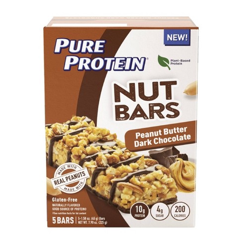 Pure Protein Nut Bar - Peanut Butter Dark Chocolate - 5ct : Target