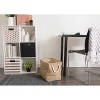 17.5" x 12" x 15" Large Polyester Variegated Rectangle Storage Bin Taupe - Design Imports: Decorative Brown Bin - 2 of 4